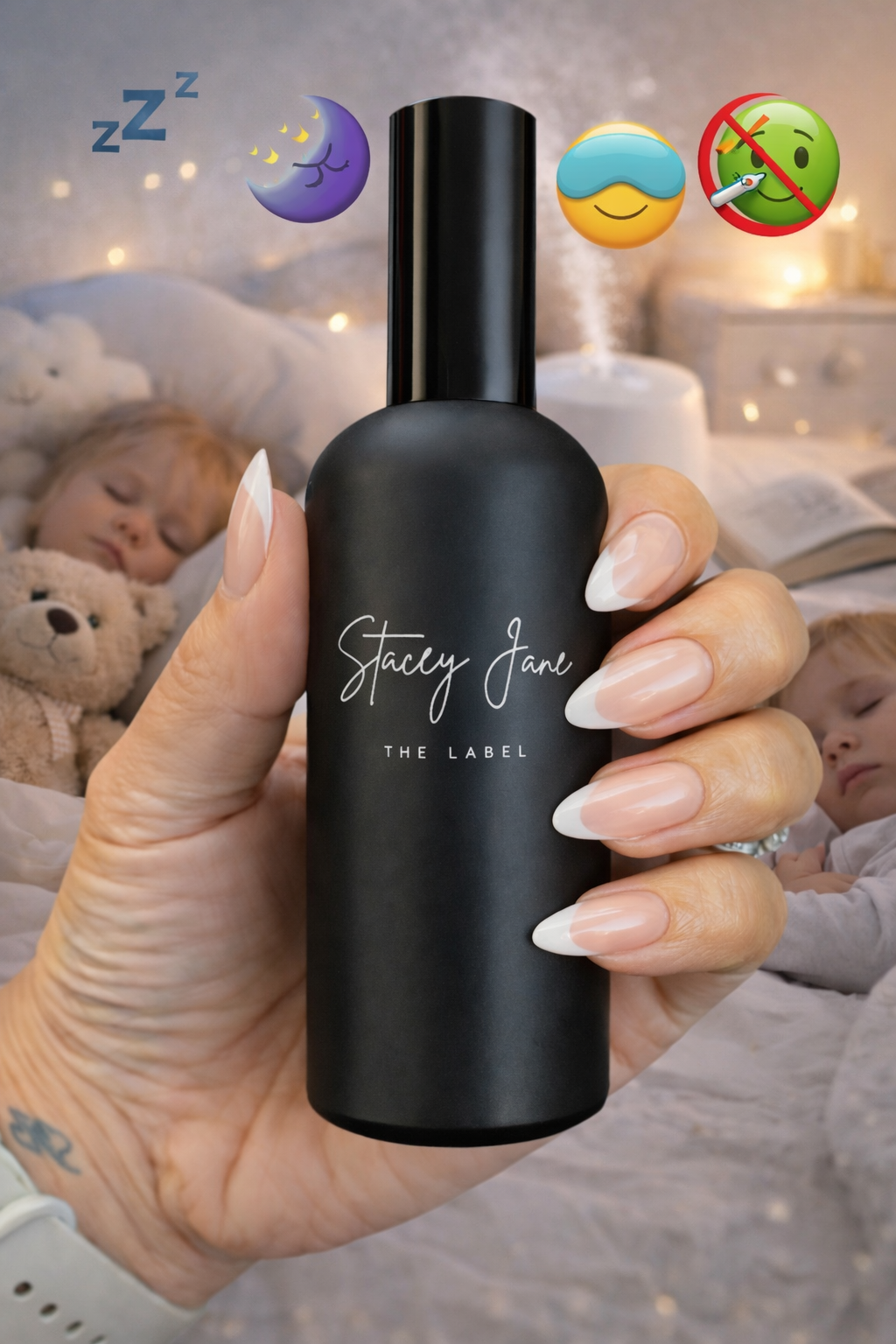 Stacey Jane Penthouse Fragrance Spritzer Spray featuring Dream Crown Towers in a sleek bottle.