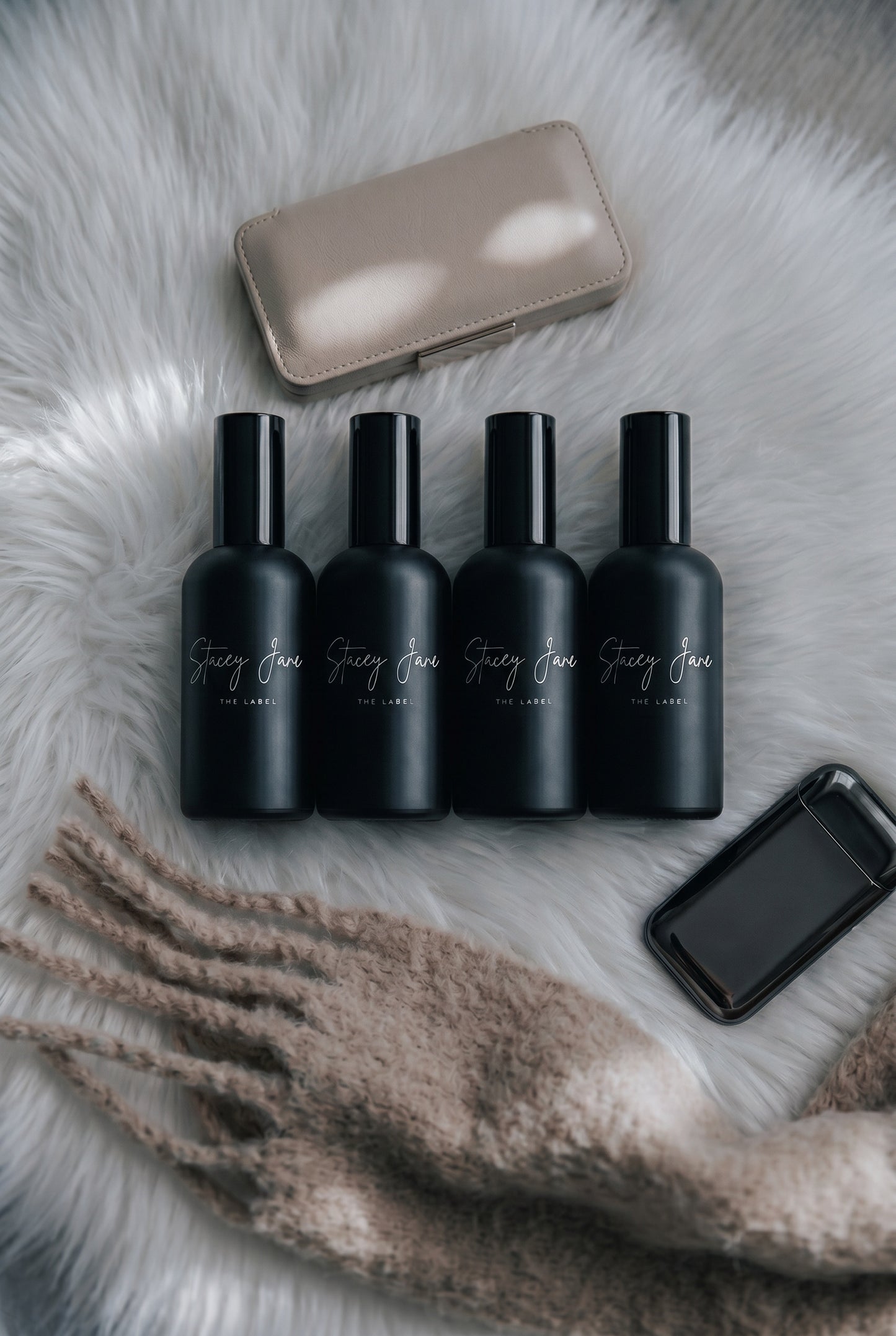 Stacey Jane Nights in Rio fragrance spritzer spray featuring passionfruit and paw paw, with vibrant colorful packaging.