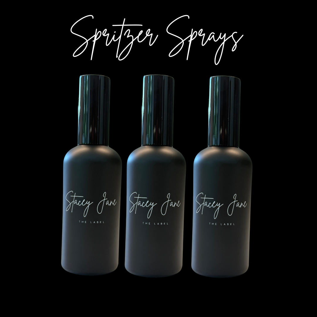 Stacey Jane PENTHOUSE FRAGRANCE Dream Crown Towers spritzer spray bottle with elegant design and floral accents.